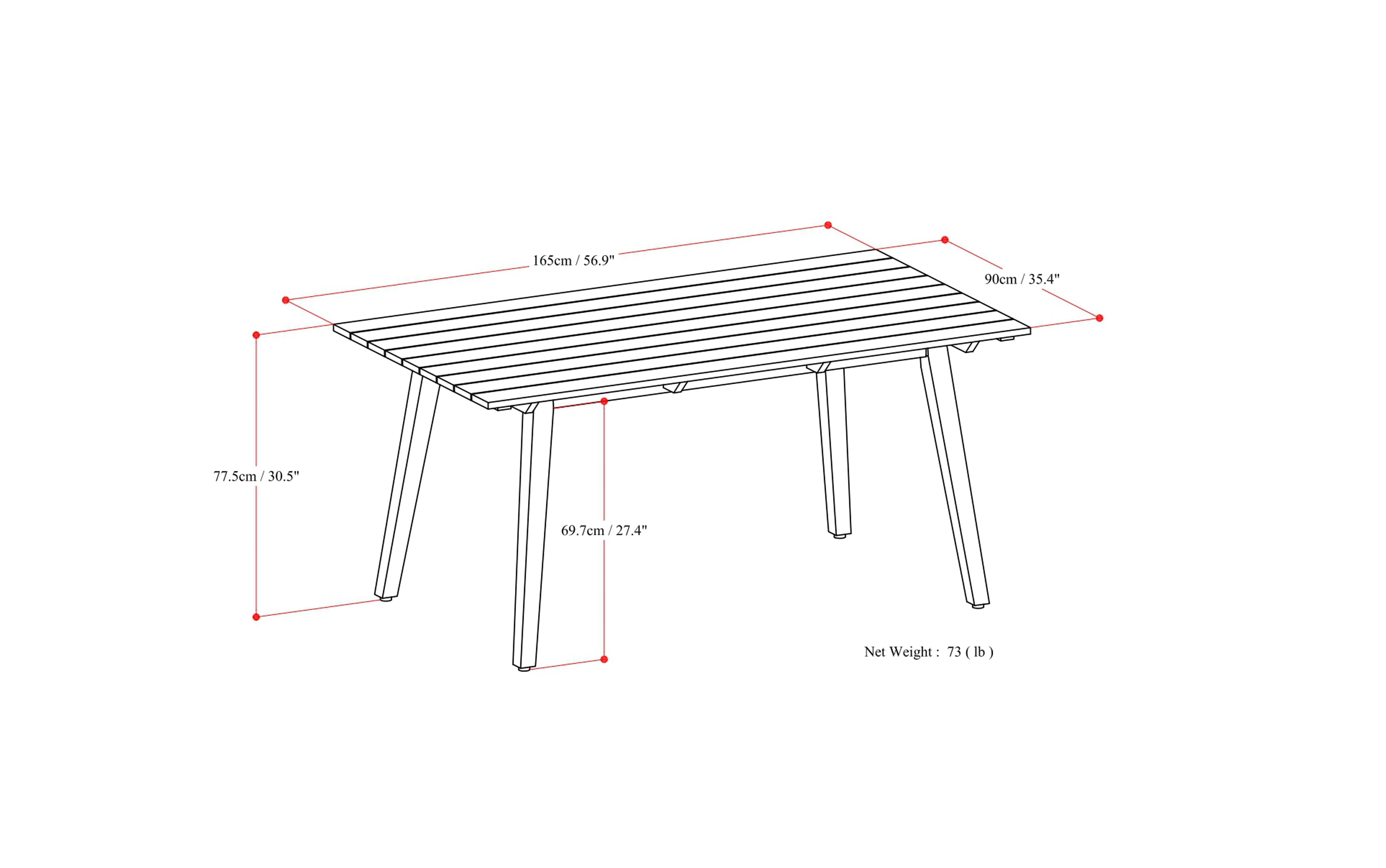 Kona Outdoor Dining Table
