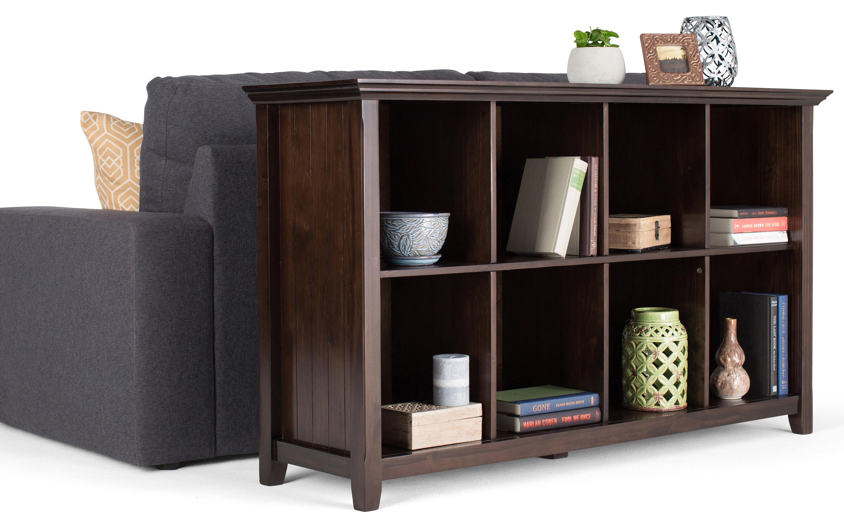 Acadian 8 Cube Storage Sofa Table