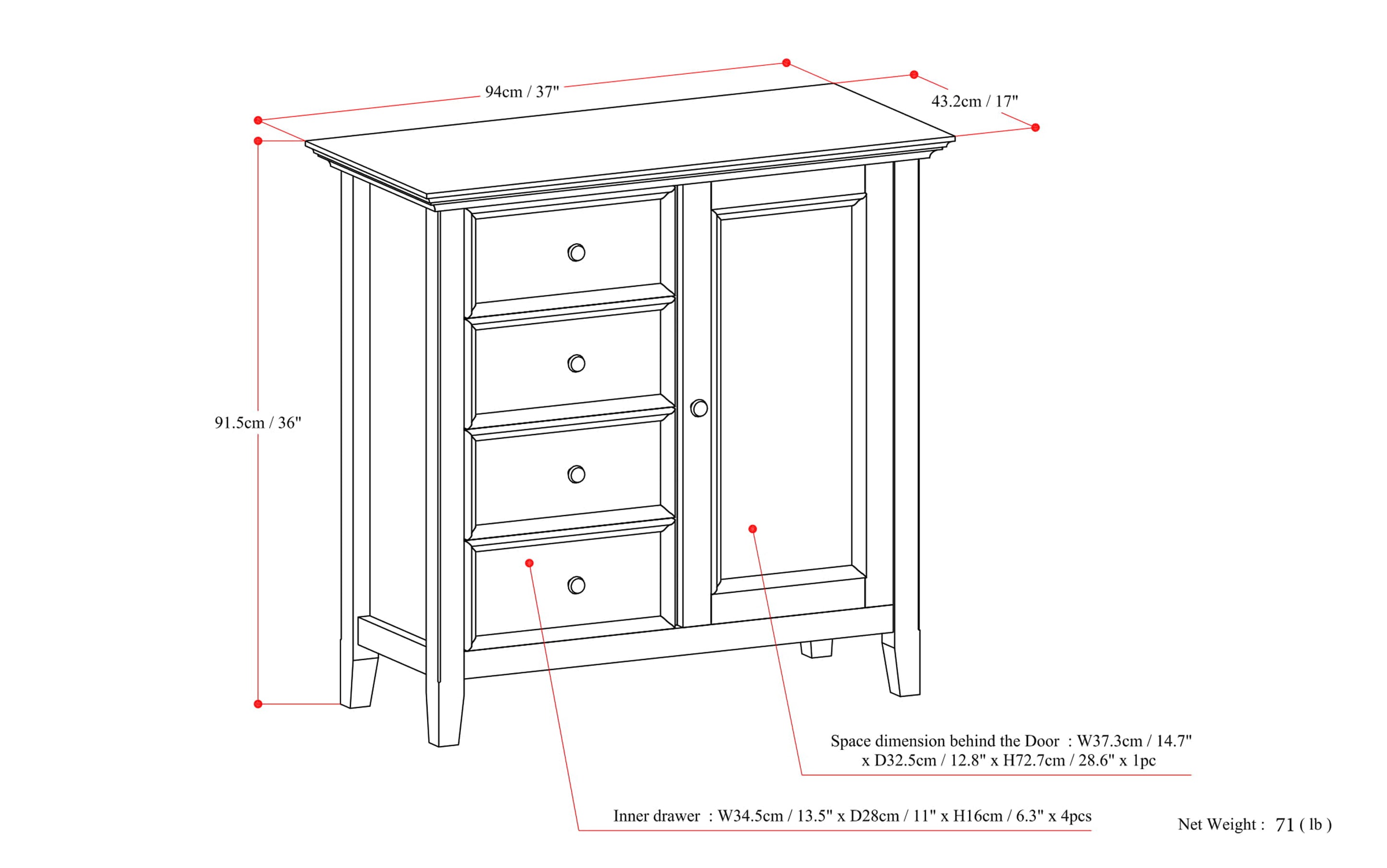 Amherst Medium Storage Cabinet