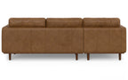 Morrison Left Sectional Sofa in Genuine Leather