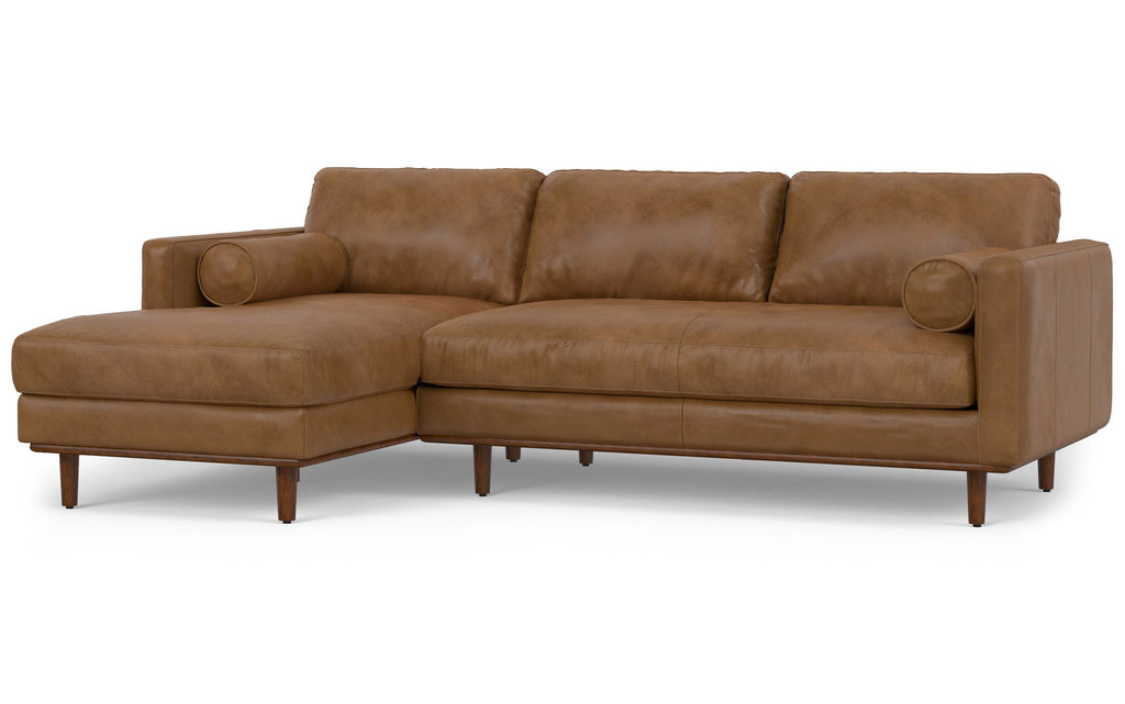 Morrison Left Sectional Sofa in Genuine Leather