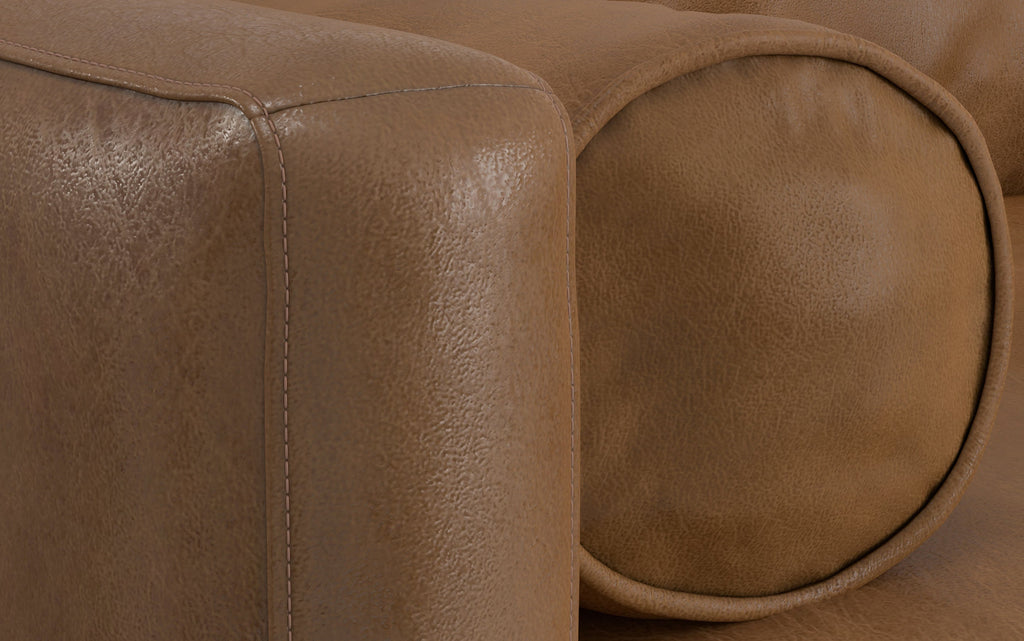 Morrison Left Sectional Sofa in Genuine Leather