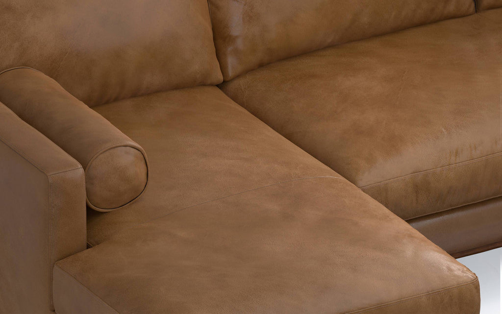 Morrison Left Sectional Sofa in Genuine Leather