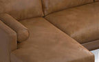 Morrison Left Sectional Sofa in Genuine Leather