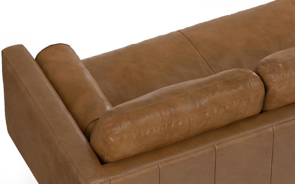 Morrison Left Sectional Sofa in Genuine Leather