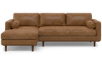 Morrison Left Sectional Sofa in Genuine Leather