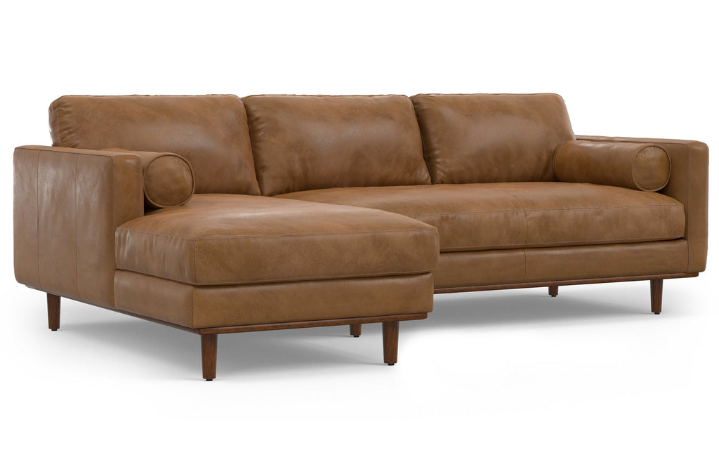 Morrison Left Sectional Sofa in Genuine Leather