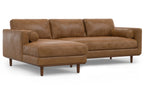 Morrison Left Sectional Sofa in Genuine Leather
