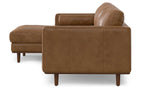 Morrison Left Sectional Sofa in Genuine Leather