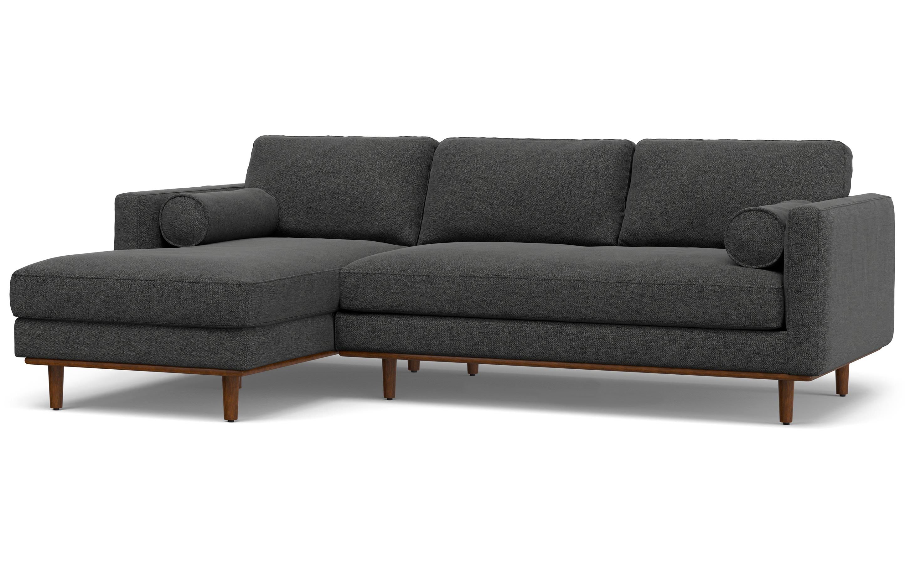 Morrison Left Sectional Sofa in Woven-Blend Fabric