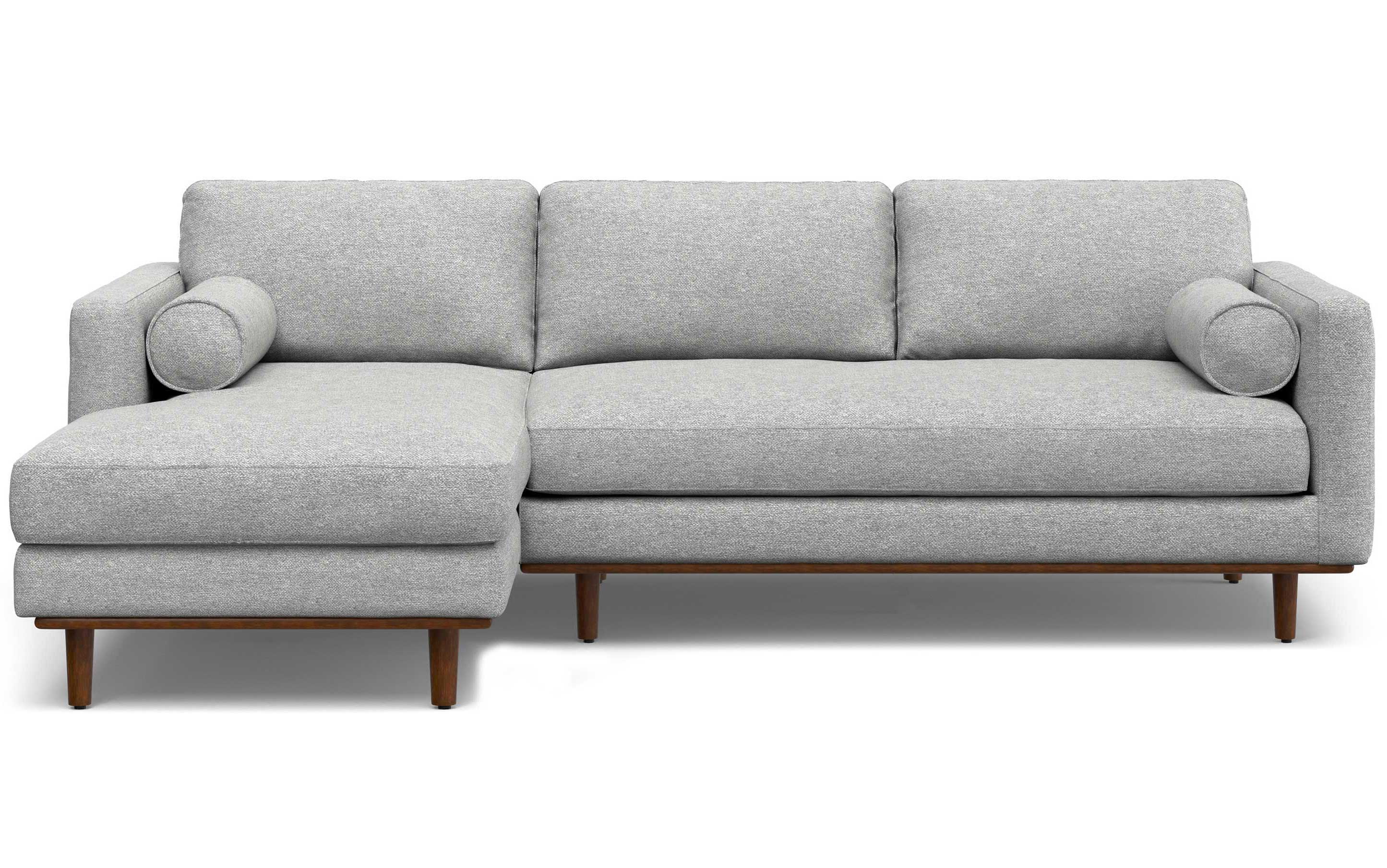 Morrison Left Sectional Sofa in Woven-Blend Fabric
