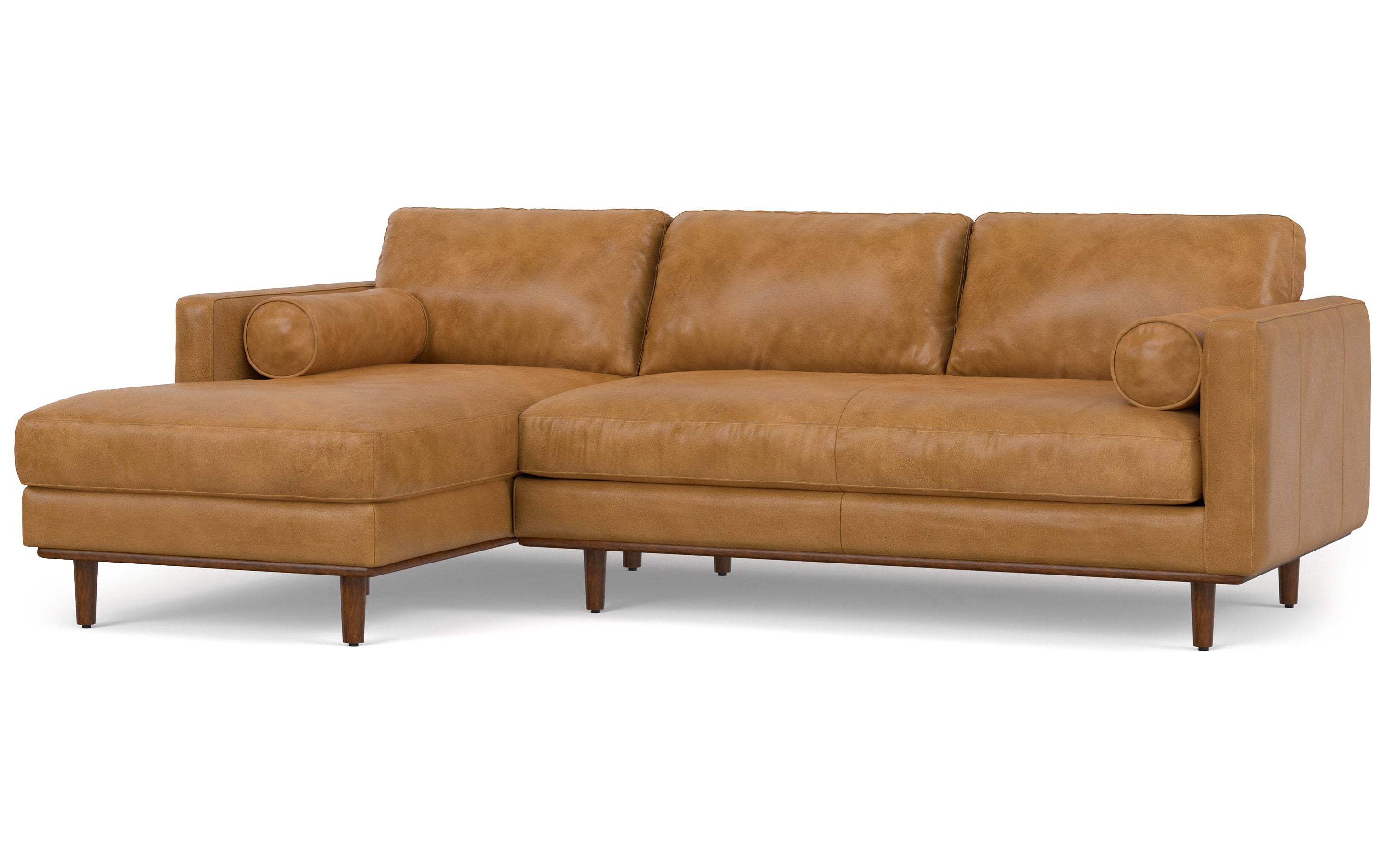Morrison Left Sectional Sofa in Genuine Leather