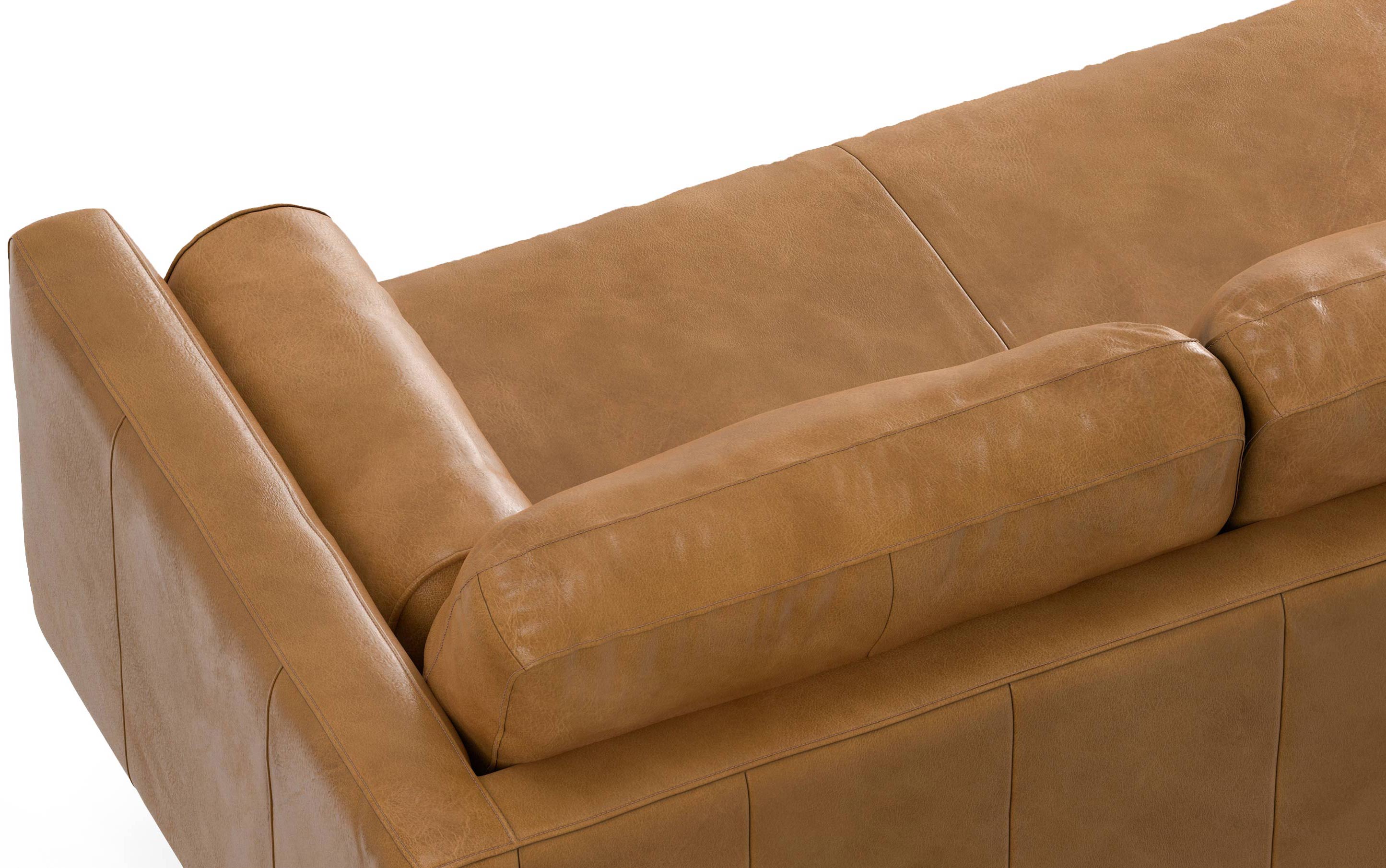 Morrison Left Sectional Sofa in Genuine Leather