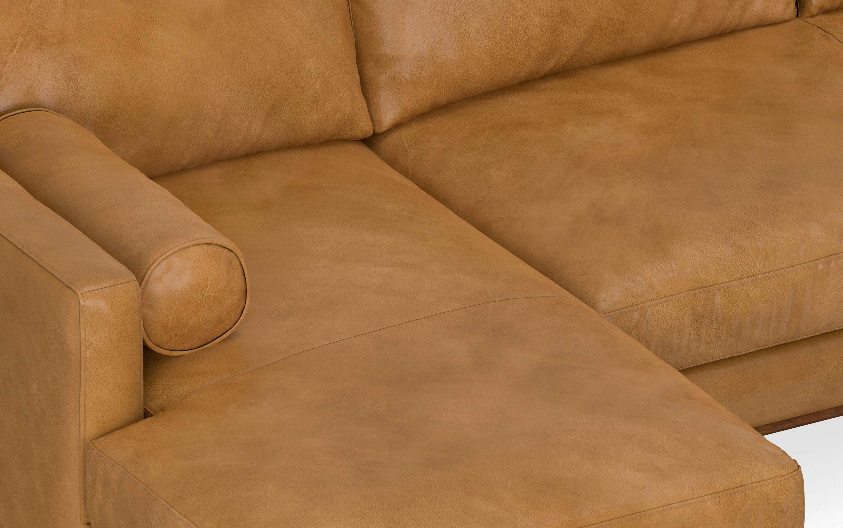 Morrison Left Sectional Sofa in Genuine Leather