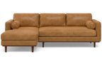 Morrison Left Sectional Sofa in Genuine Leather