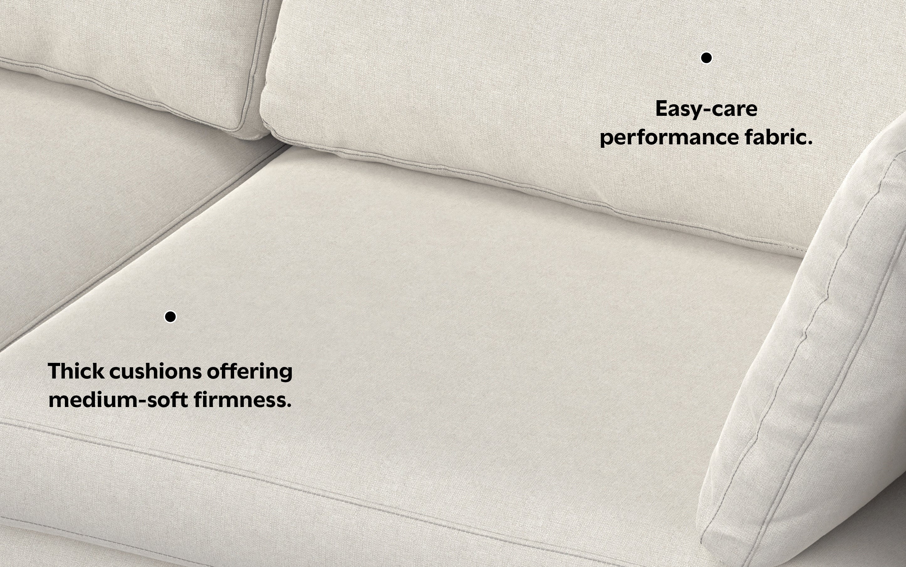 Ava 90 inch Mid Century Sofa