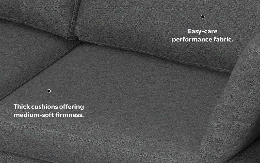 Ava 90 inch Mid Century Sofa