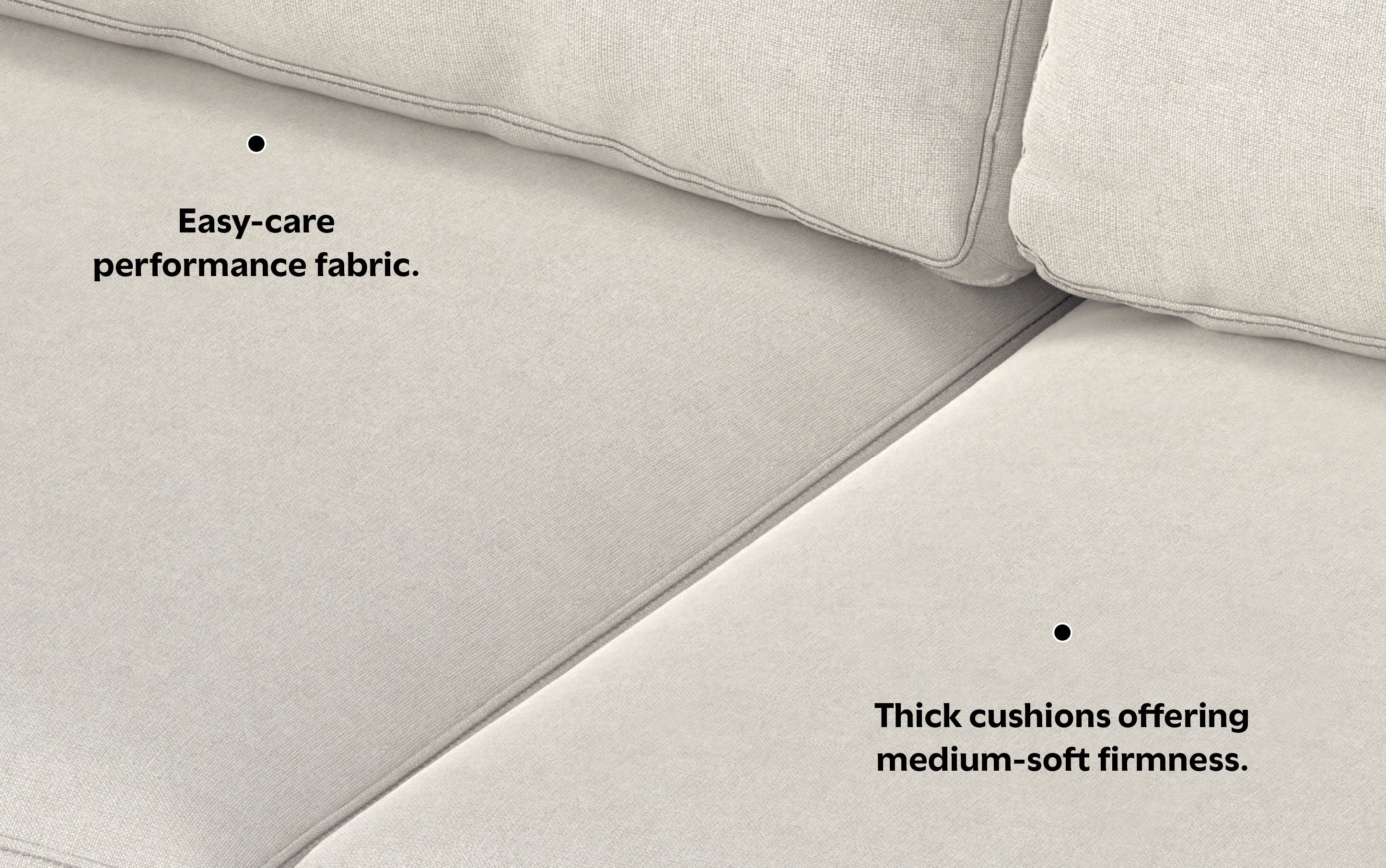 Ava Mid Century Corner Sectional Sofa