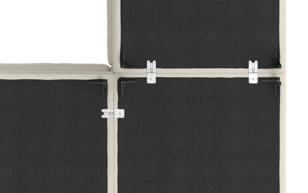 Ava Mid Century Corner Sectional Sofa