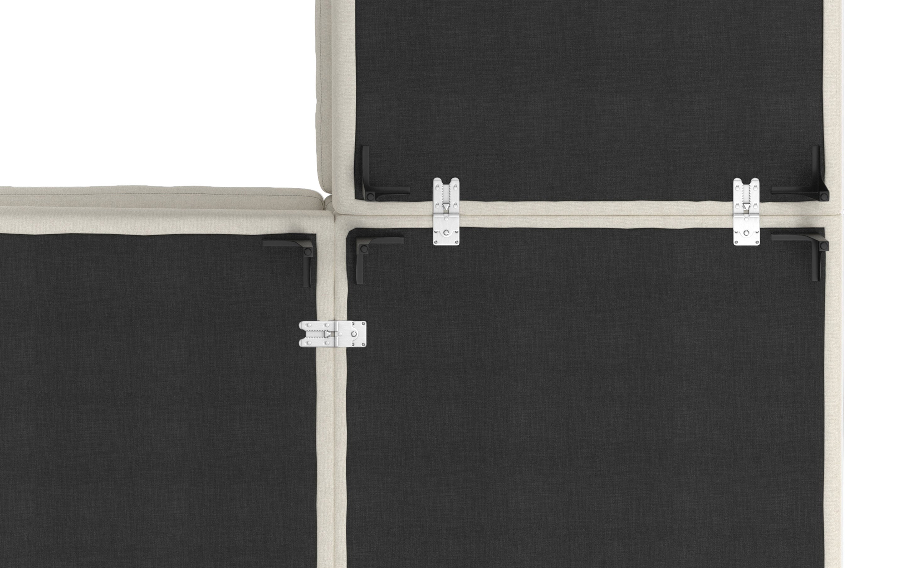 Ava Mid Century Corner Sectional Sofa