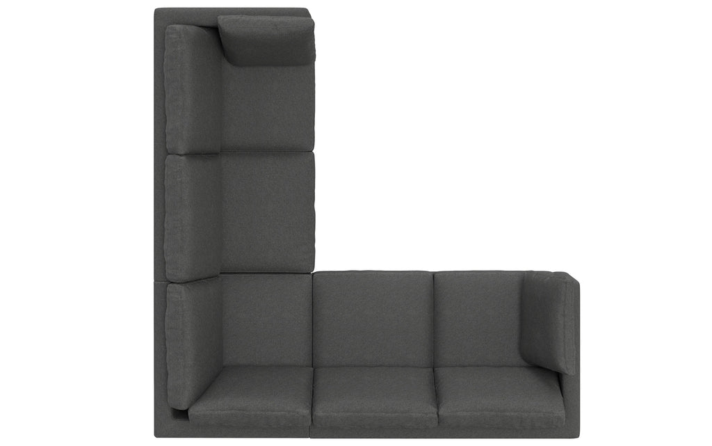 Ava Mid Century Corner Sectional Sofa