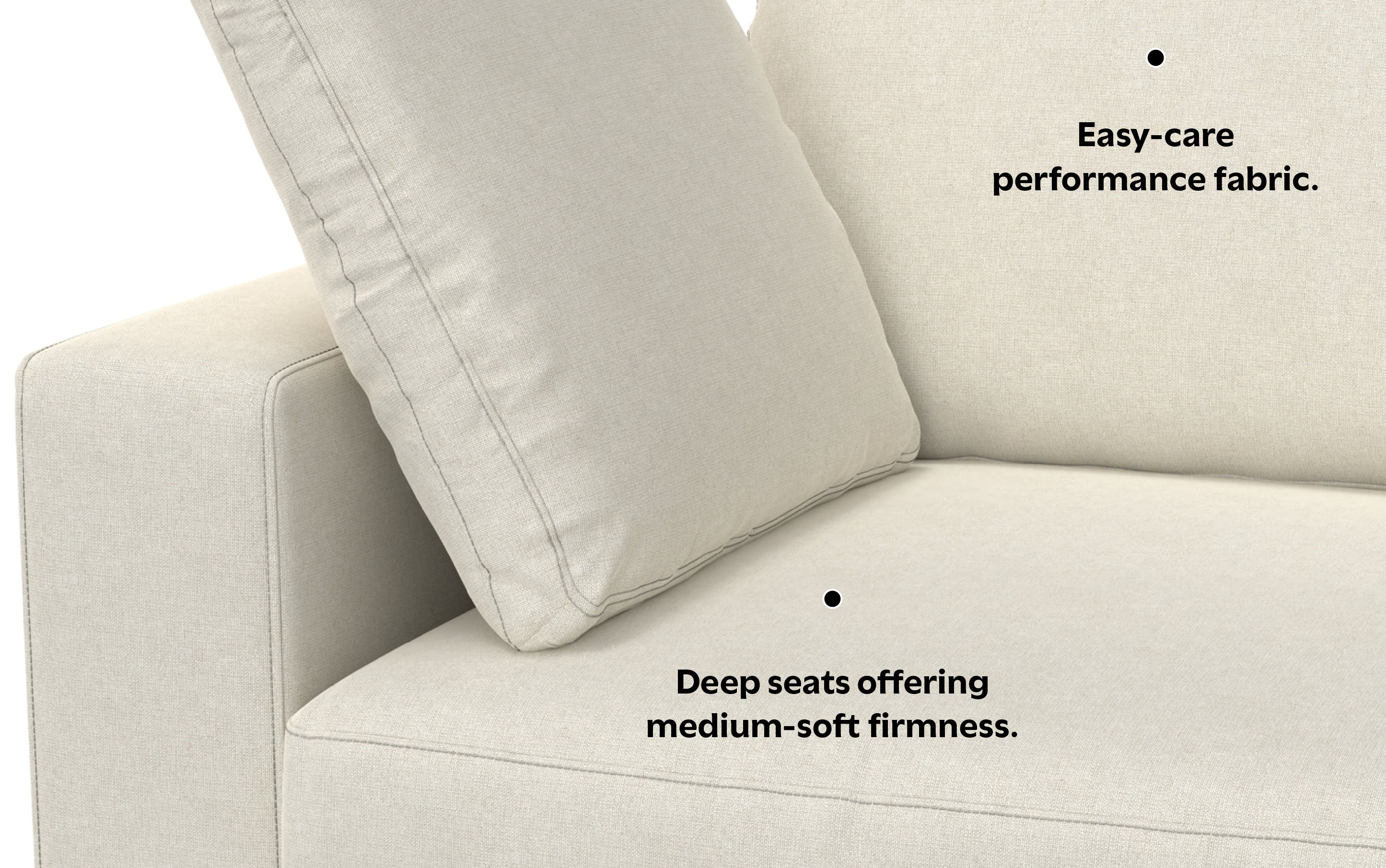 Charlie 96 inch Deep Seater Sofa