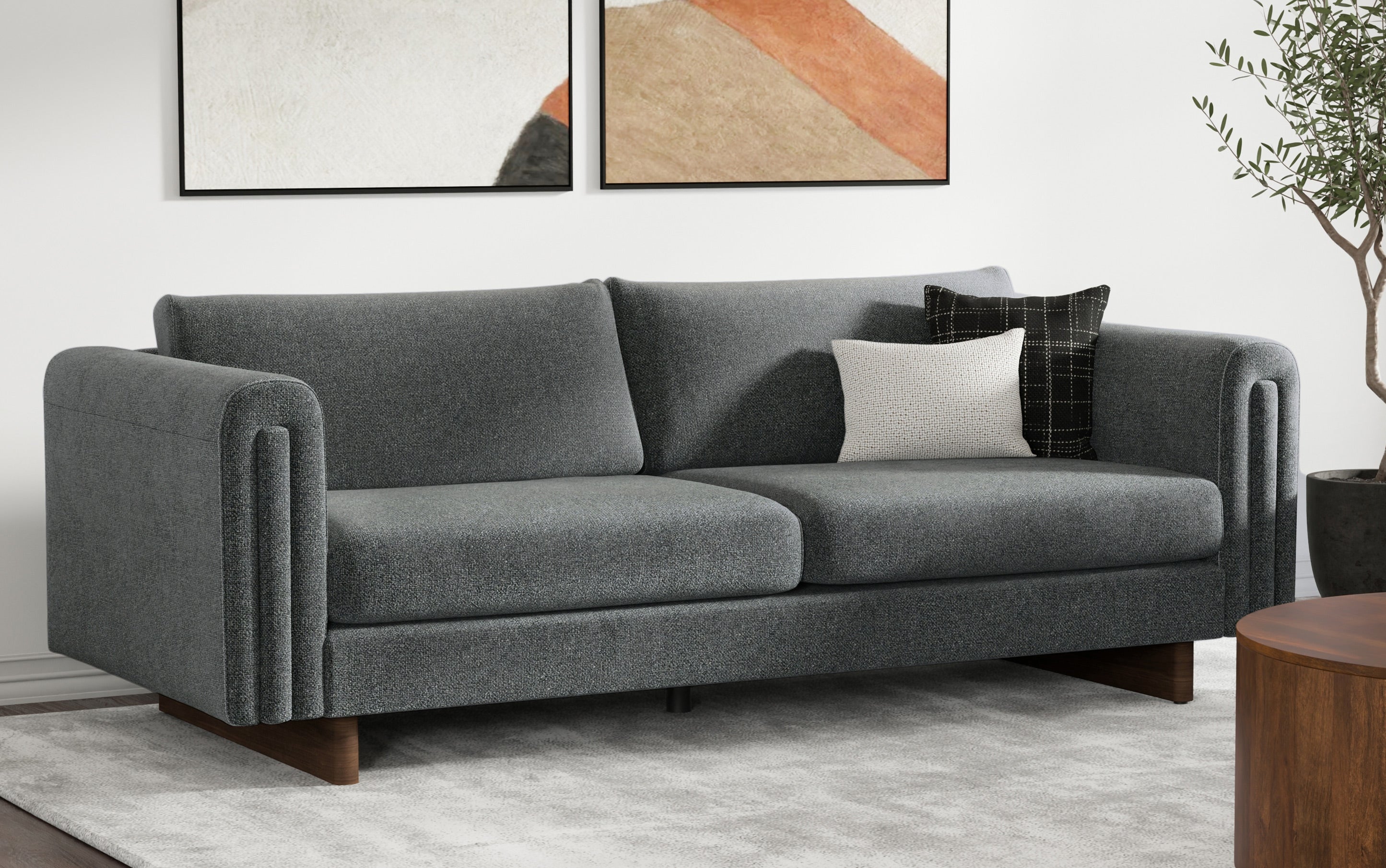 Jones 84 inch Sofa in Performance Fabric