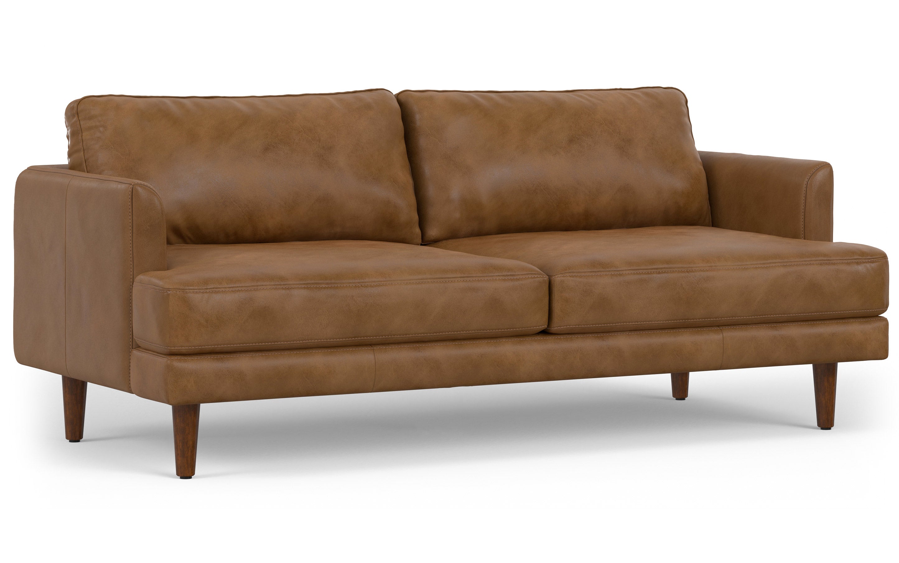 Livingston 76 inch Sofa in Genuine Leather