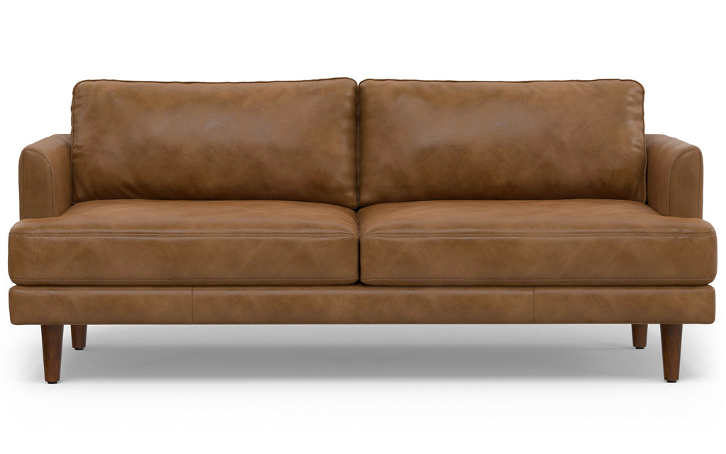 Livingston 76 inch Sofa in Genuine Leather