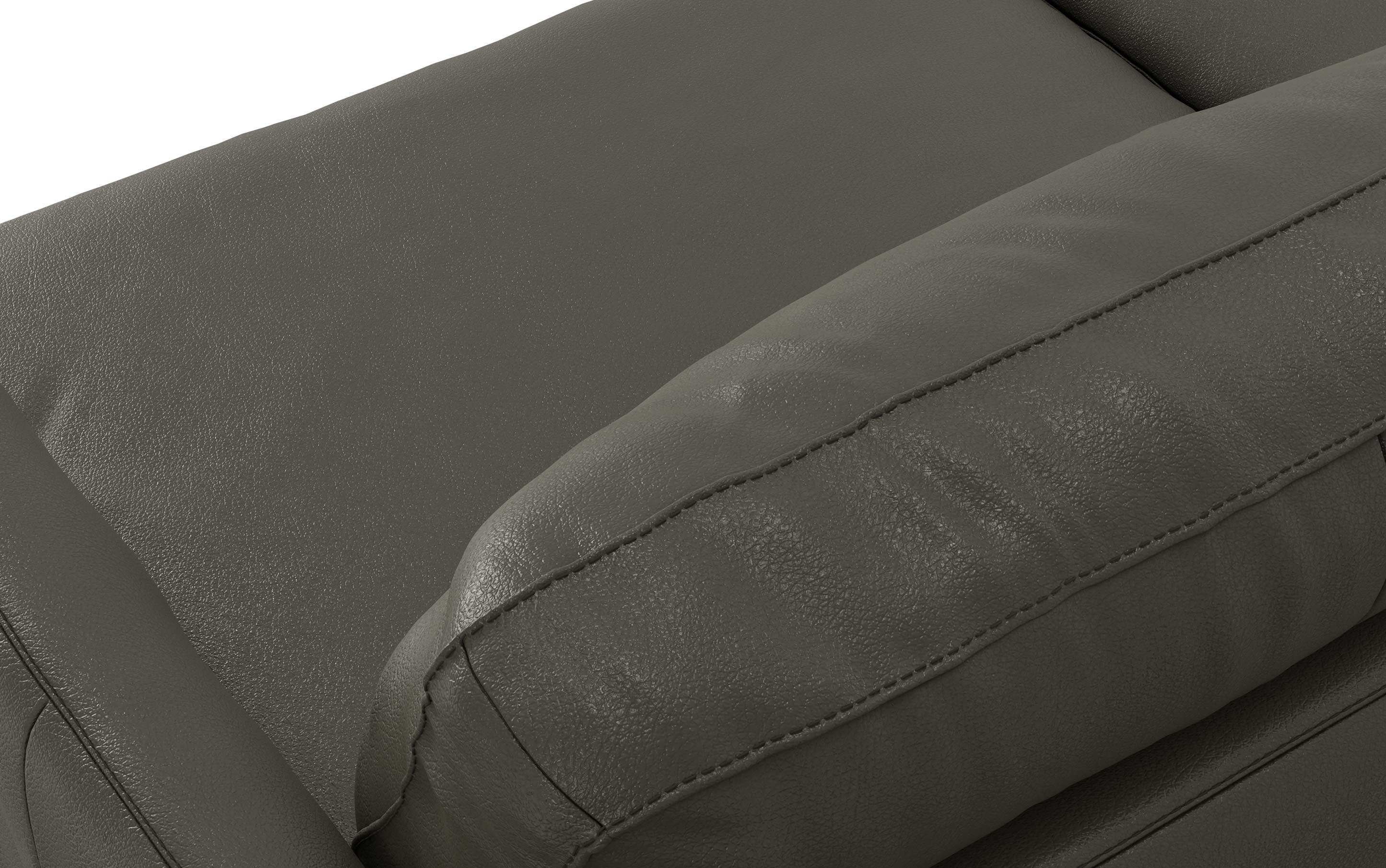 Livingston 76 inch Sofa in Genuine Leather