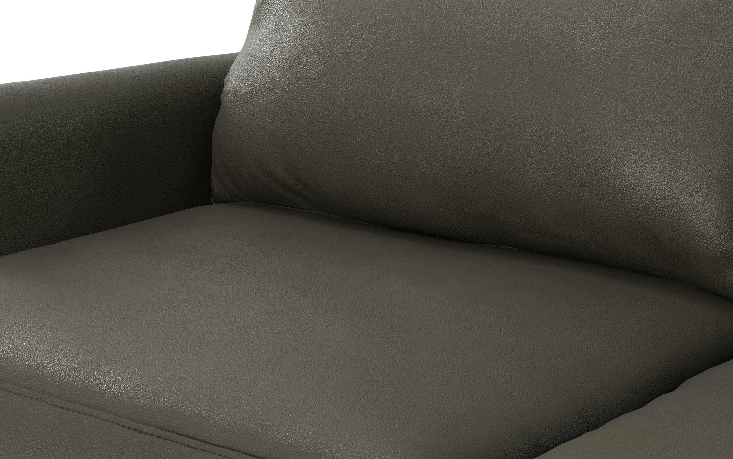 Livingston 76 inch Sofa in Genuine Leather