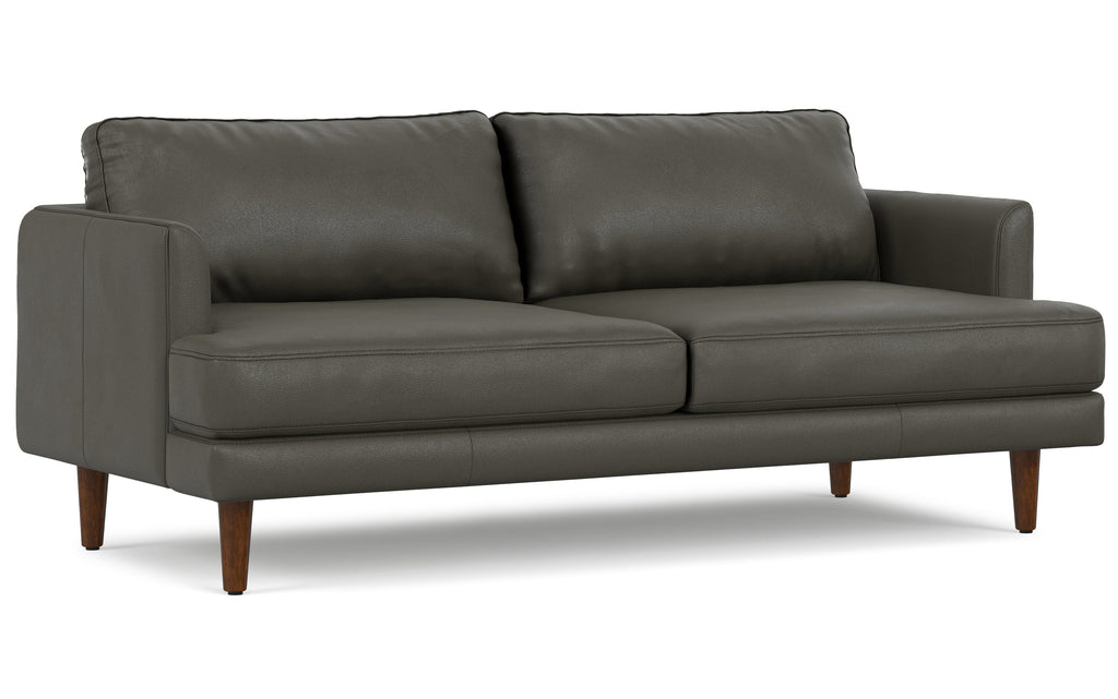 Livingston 76 inch Sofa in Genuine Leather