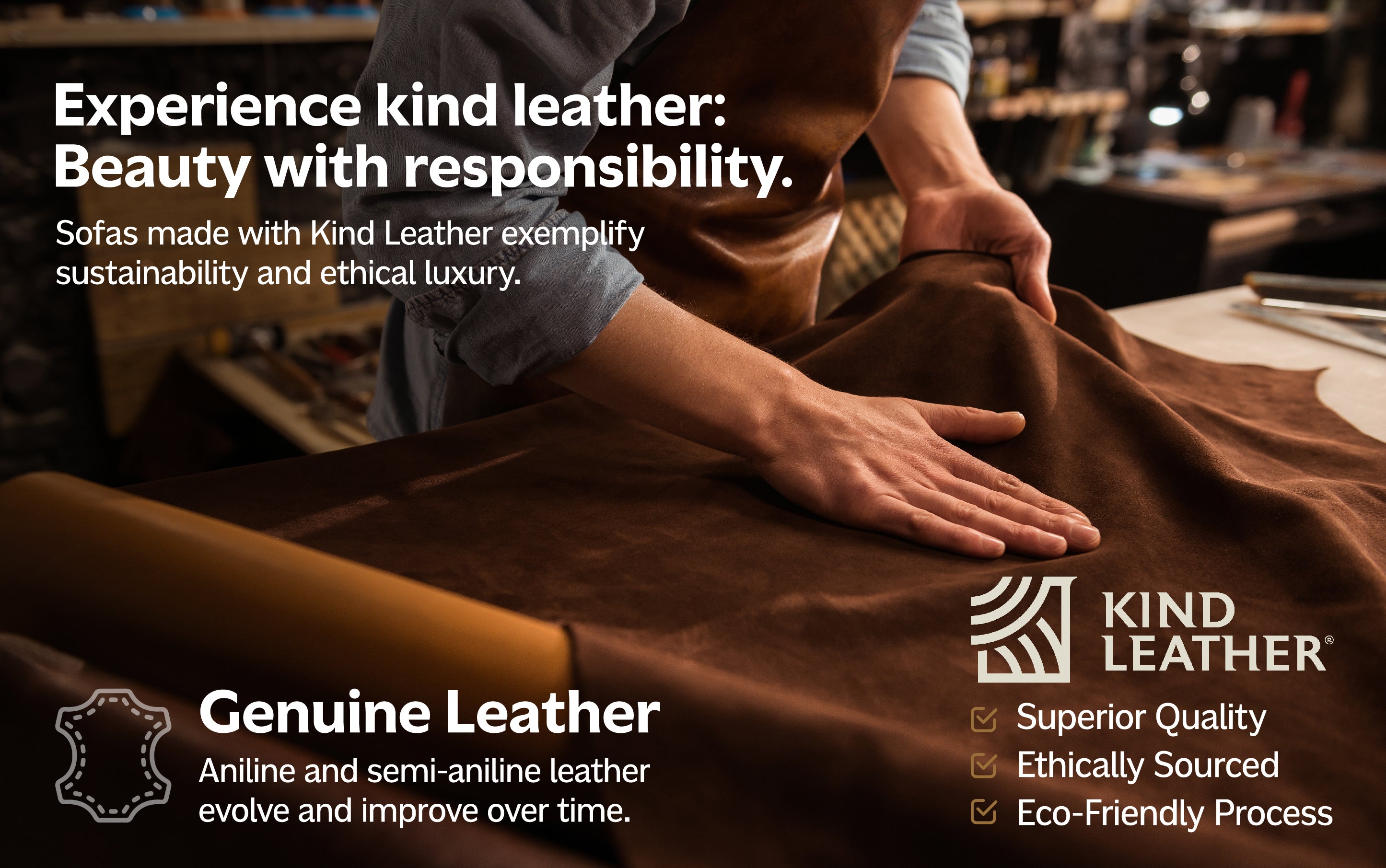 Livingston 76 inch Sofa in Genuine Leather