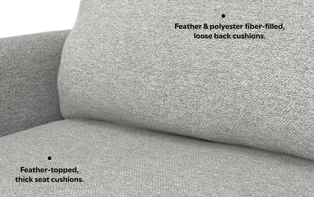 Livingston 76 inch Sofa in Woven-Blend Fabric