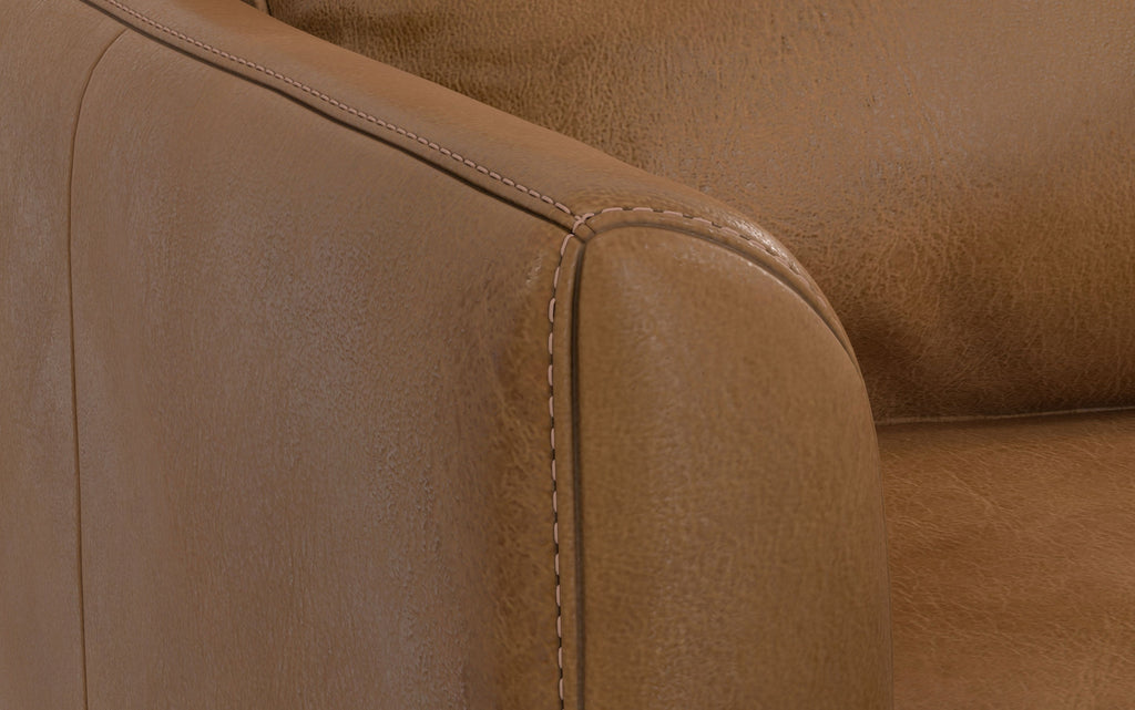 Livingston 76 inch Sofa in Genuine Leather