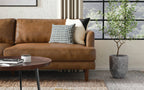 Livingston 90 inch Sofa in Genuine Leather
