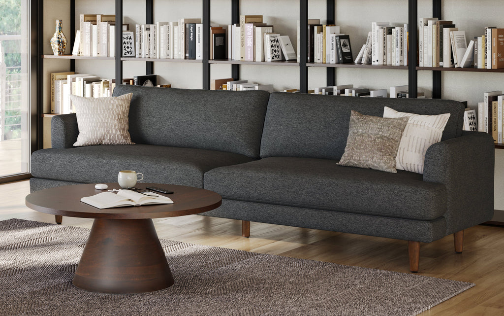 Livingston 90 inch Sofa in Woven-Blend Fabric