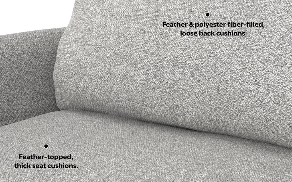 Livingston 90 inch Sofa in Woven-Blend Fabric