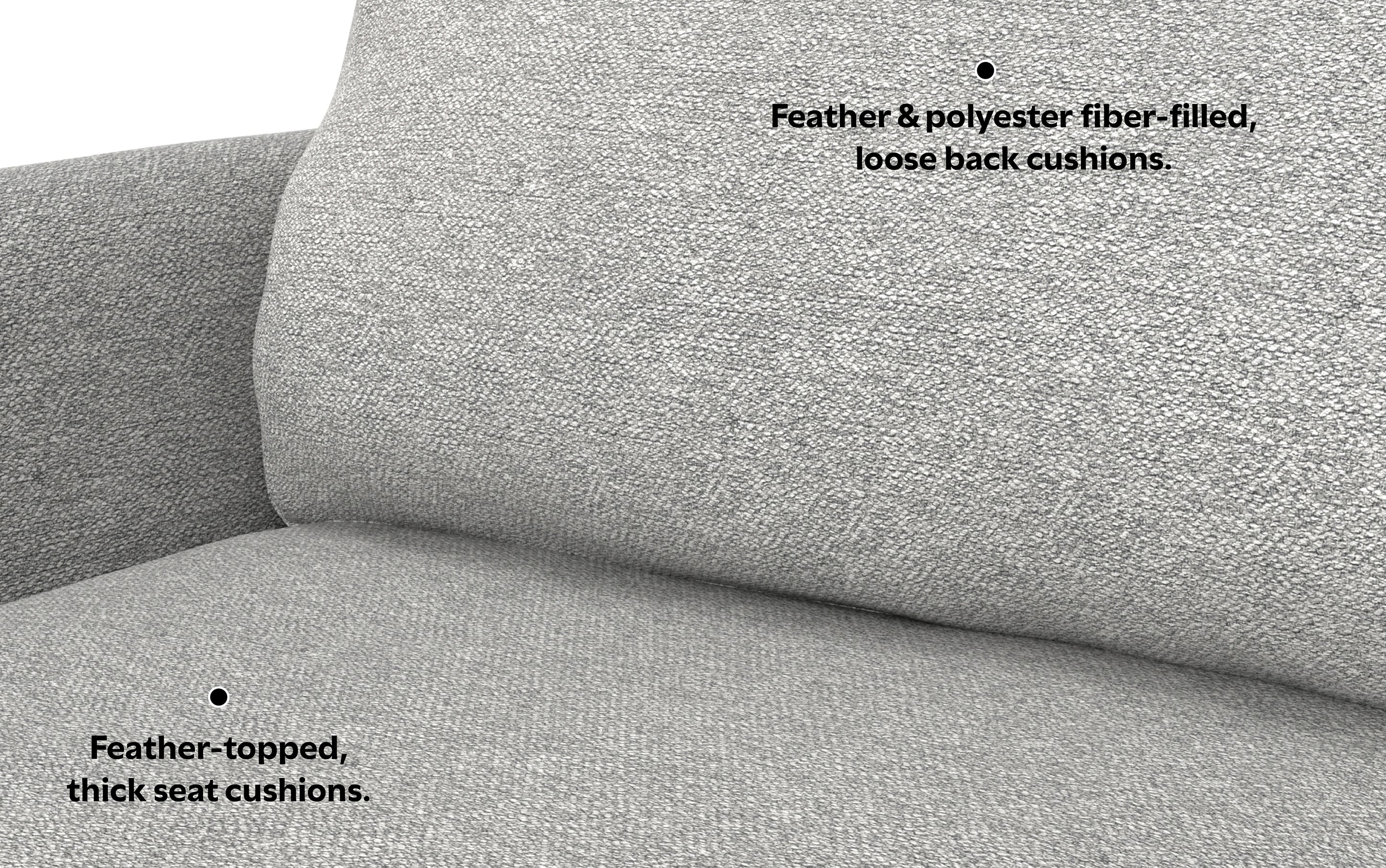 Livingston 90 inch Sofa in Woven-Blend Fabric