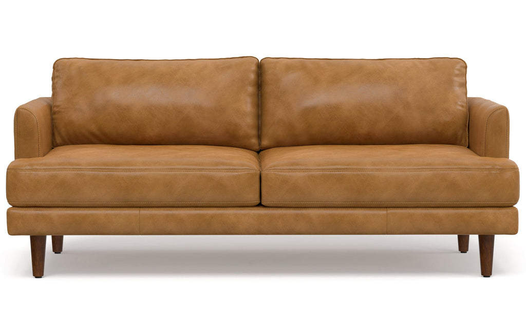 Livingston 76 inch Sofa in Genuine Leather