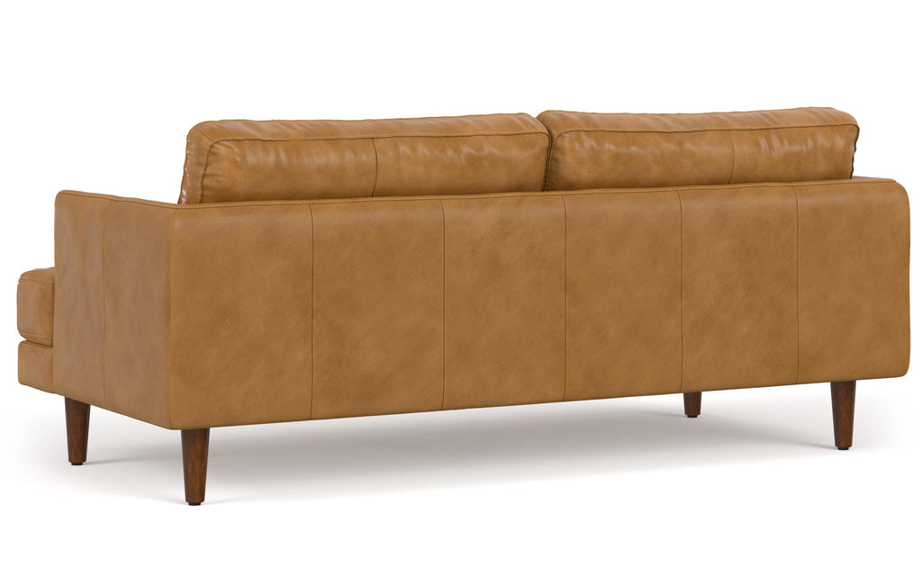 Livingston 76 inch Sofa in Genuine Leather
