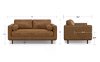 Morrison 72 inch Sofa in Genuine Leather