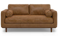 Morrison 72 inch Sofa in Genuine Leather