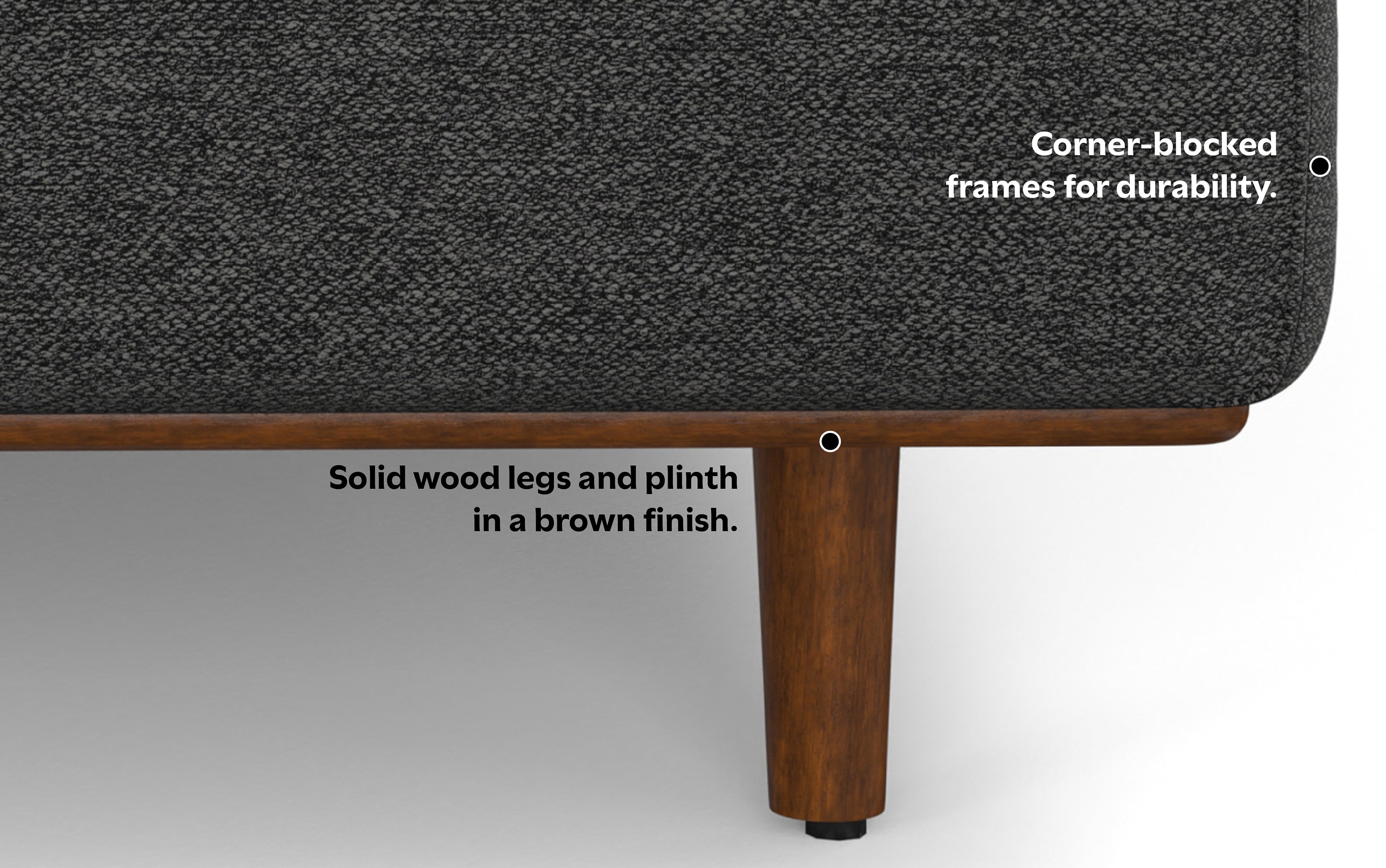 Morrison 72 inch Sofa in Woven-Blend Fabric