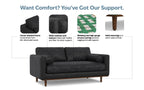 Morrison 72 inch Sofa in Genuine Leather