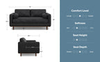 Morrison 72 inch Sofa in Genuine Leather