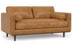 Morrison 72 inch Sofa in Genuine Leather