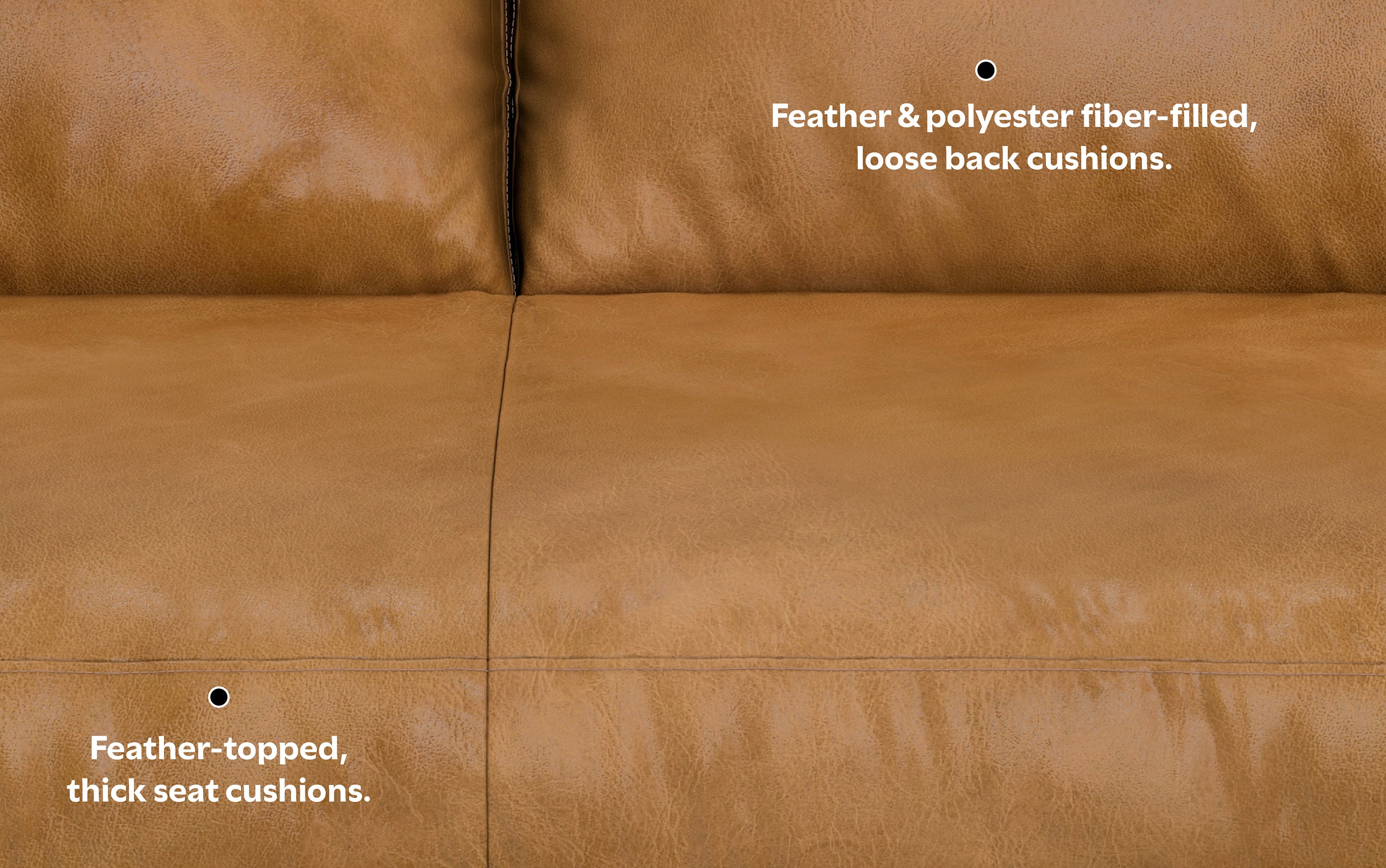 Morrison 72 inch Sofa in Genuine Leather