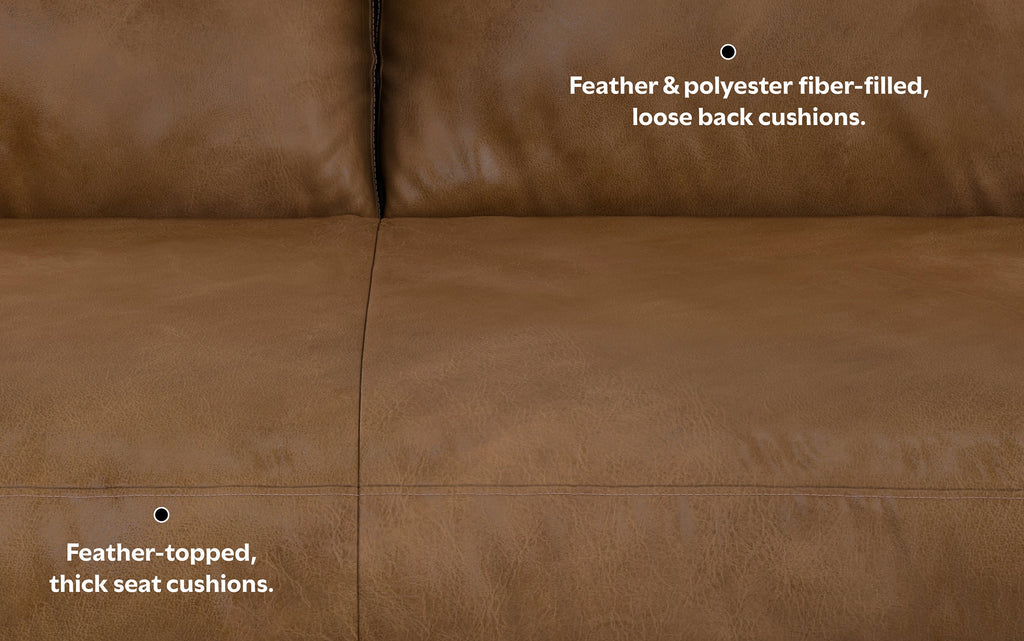 Morrison 89 inch Sofa in Genuine Leather