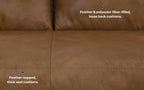 Morrison 89 inch Sofa in Genuine Leather